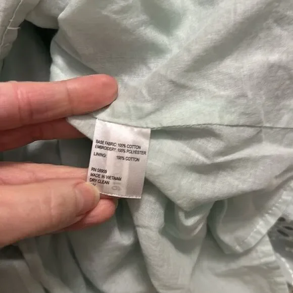 Antonio Melani Born on Fifth Amy green eyelet tiered dress 4 - Picture 2 of 8